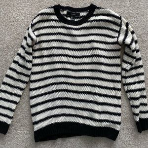 Black and white striped sweater